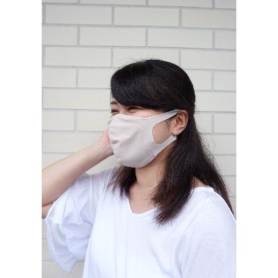 ふるさと納税 紀の川市 普段使いに昼夜問わず使える耳と肌に優しい布マスク(耳ふわマスク)L-LLサイズ、スモークピンク:1枚