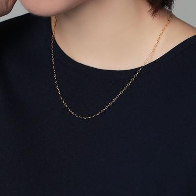 ふるさと納税 魚津市 K24 純金 オーバルピアット 0.3φ ネックレス 45cm |  | 03