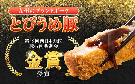 大分県日田産 とびうめ豚 モモ とんかつ用 100g×10枚 計1kg 日田市 豚肉 豚 ロース ブランド豚 とんかつ [ARCM003]