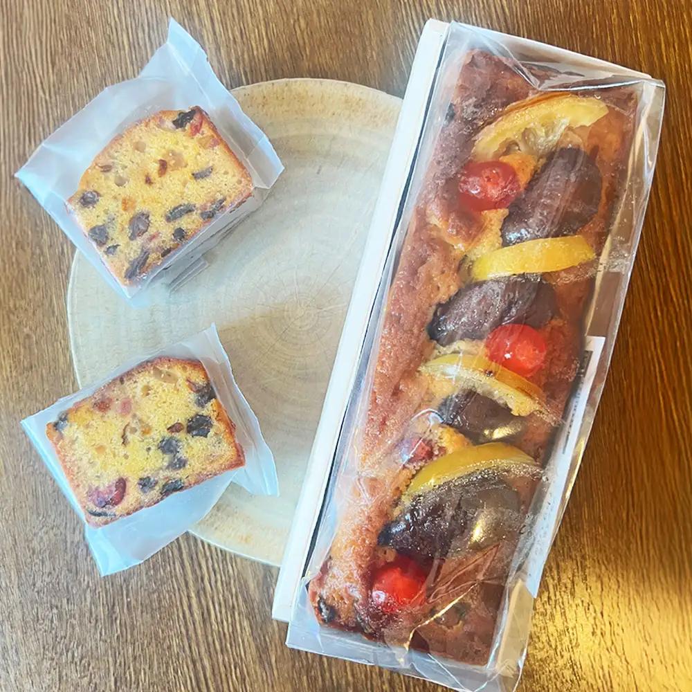 ドライフルーツとラム酒の英国風パウンドケーキ「ケークアングレーズ」 ／ ドライフルーツ ラム酒 イチジク オレンジ レーズン パウンドケーキ 英国風 風味豊か 紅茶 洋酒 2cmほど ケークアングレー