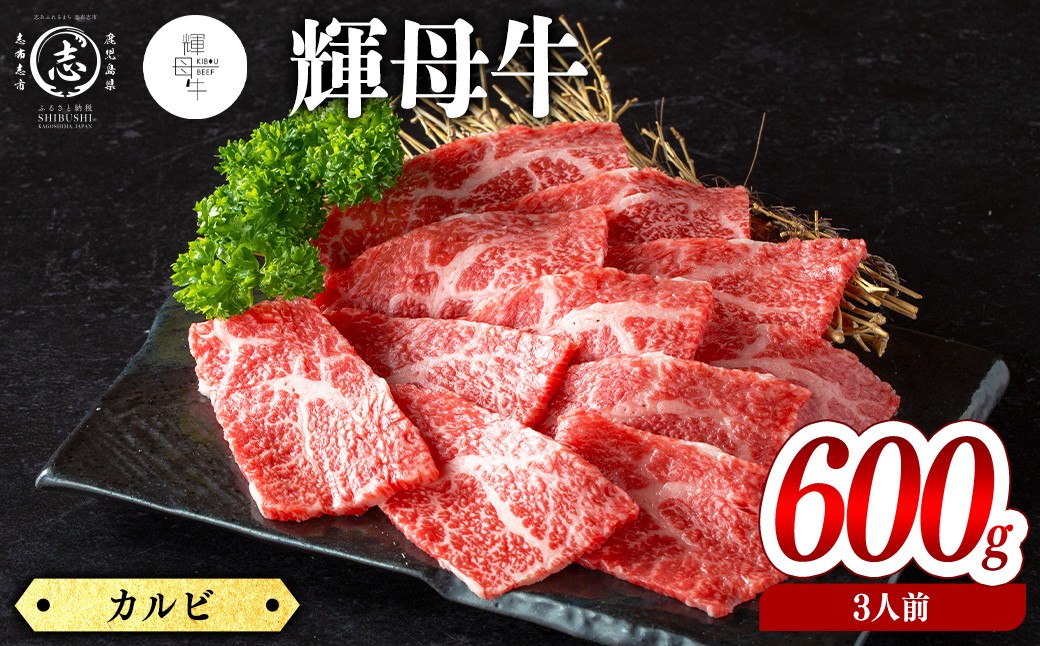 
                  輝母牛焼肉用(カルビ)(3人前600g/600g×1個)焼肉 BBQ カルビ 冷凍 肉 牛肉 国産 人気 b9-005
                