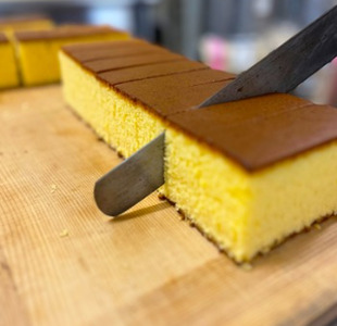 昔ながらのカステラ 1本 小（9cm × 27cm） 兎月園 カステラ 和菓子 はちみつ 静岡県三島市