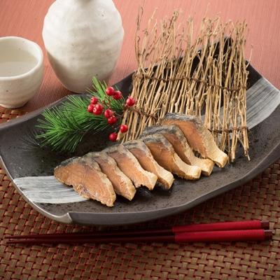 ふるさと納税 越前町 【越前海岸・美味直送シリーズ】鯖へしこ半身5パック(弱アルカリ性ピロール米糠使用)