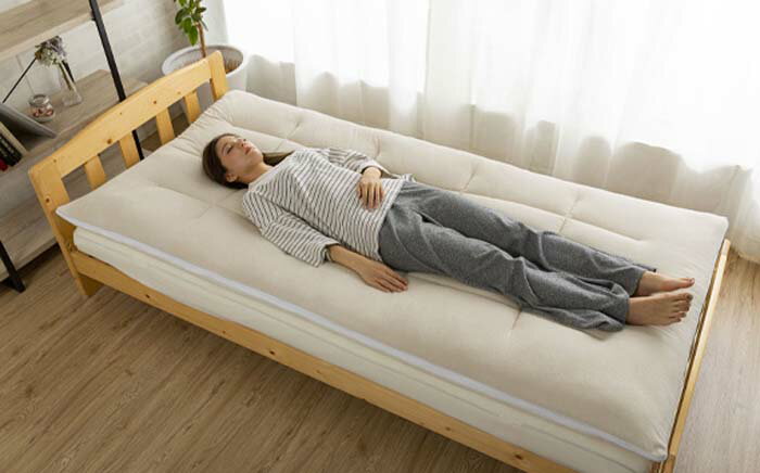 【ふるさと納税】 ブレスエアー(R)敷き布団D（ダブル） ／ 寝具 ふとん 体圧分散 日本製 送料無料 埼玉県 ※沖縄・離島地域へのお届け不可 No.246