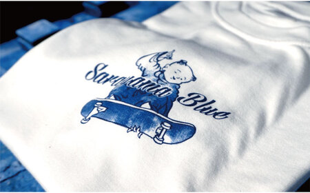 Mサイズ呉須プリントTシャツ「KARAKO」 / ファッション アパレル 衣類 衣料品 / 佐賀県 / 株式会社深海商店[41APAB006]