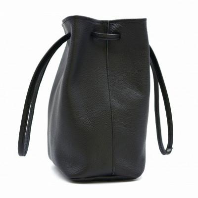 ふるさと納税 益子町 巾着バッグ(M)ブラック |  | 01