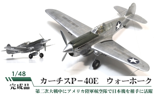 No.855 カーチスP－40E　ウォーホーク ／ 模型 完成品 柏木崇男 茨城県