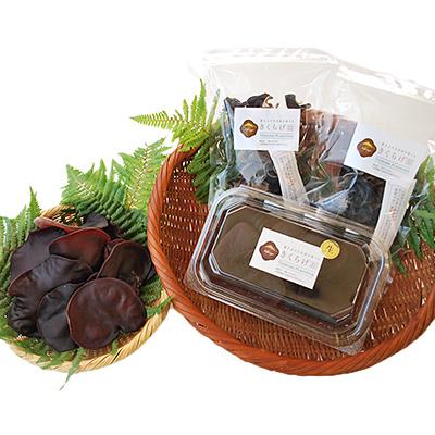 ふるさと納税 富士吉田市 富士山の大自然が育てた「ふじやま きくらげ」(生きくらげ200g、乾燥きくらげ50g)