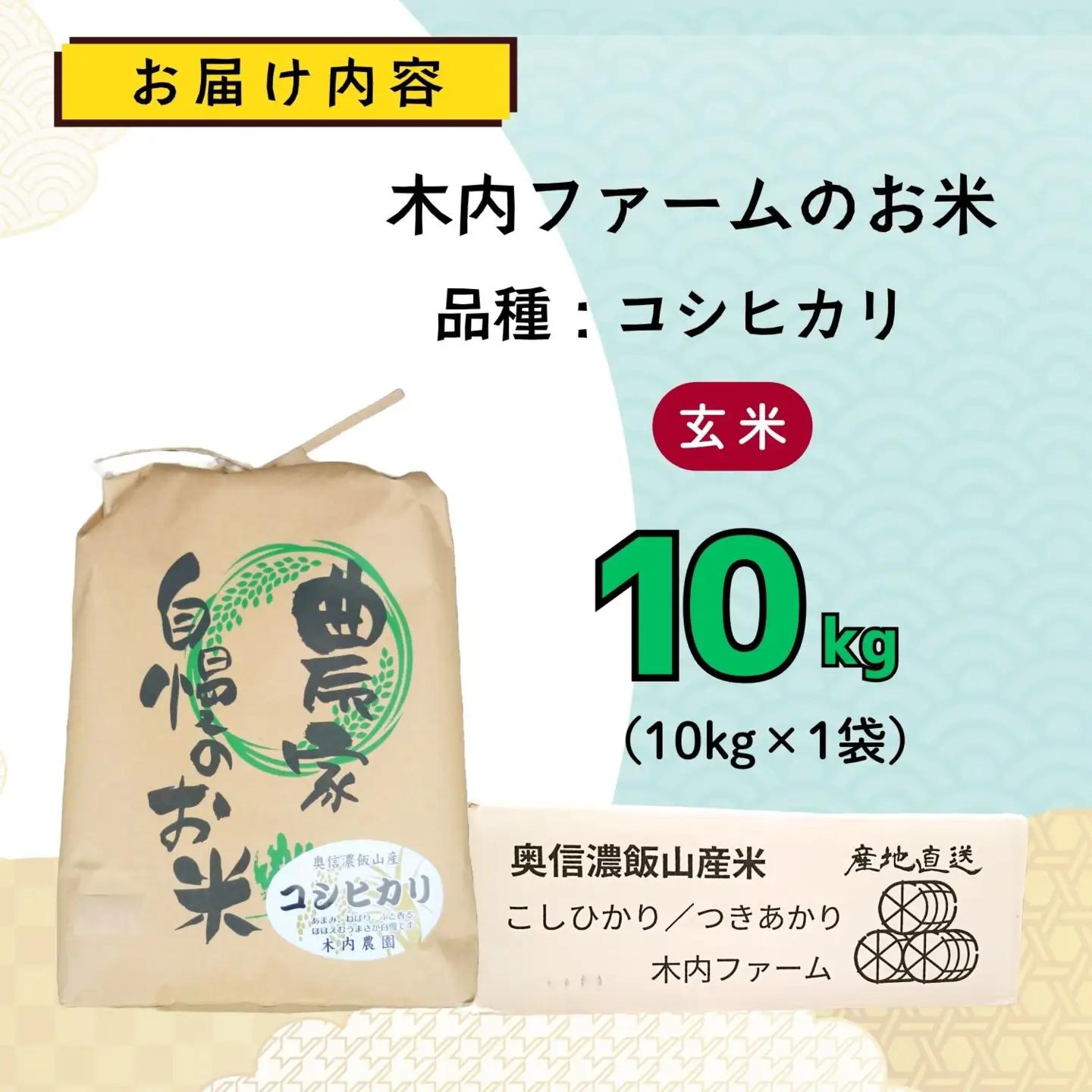 【新米予約】玄米 10kg コシヒカリ 木内ファーム コシヒカリ