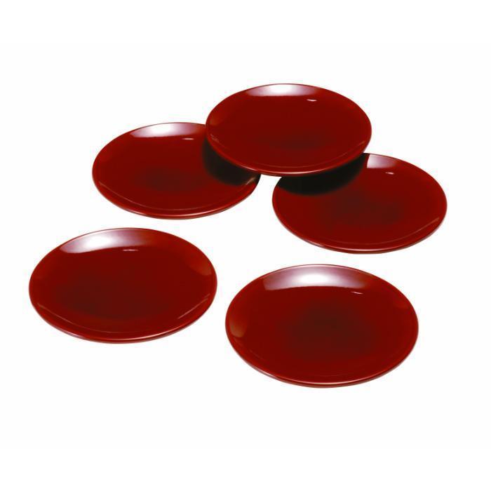 【ふるさと納税】4.5寸 銘々皿 総春慶塗 (5枚組)【YG118】 | クラフト 民芸 人気 おすすめ 送料無料