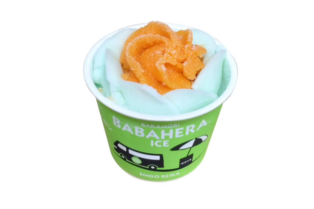 ババヘラ・バラ盛り(3個)メロンバラ盛り(3個)セット【進藤冷菓】 ご当地アイス