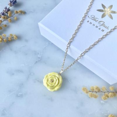 ふるさと納税 茅ヶ崎市 ArtOpus. ネックレスイヤリングセット 薔薇 黄 湘南 茅ヶ崎市 陶磁器 アクセサリー ギフト |  | 01