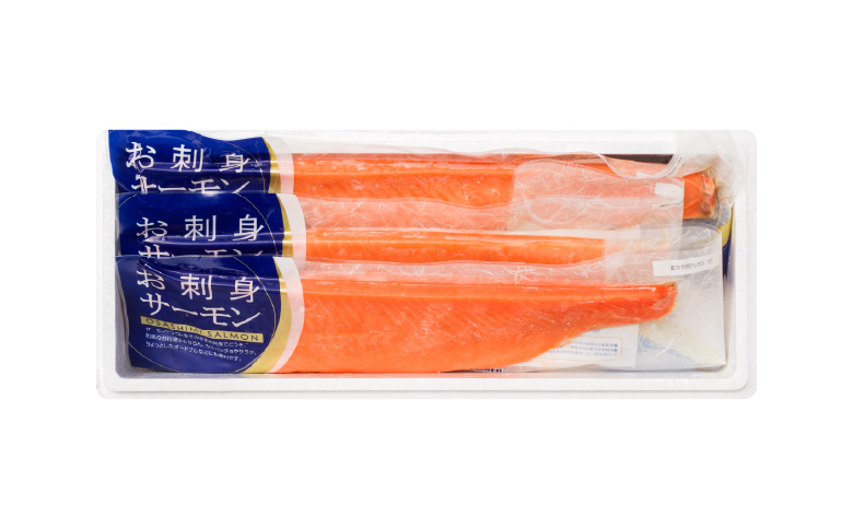 お刺身サーモン1.5kg、スモークサーモン800g C-09018