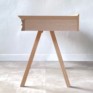 松永工房 MASTER PIECE デスクＮ135 ナチュラルカラー モダンテイスト シンプルデザイン 木製 デスク オフィス ホームユース 書斎 パソコンデスク 北欧モダン ワークペース マスターピ