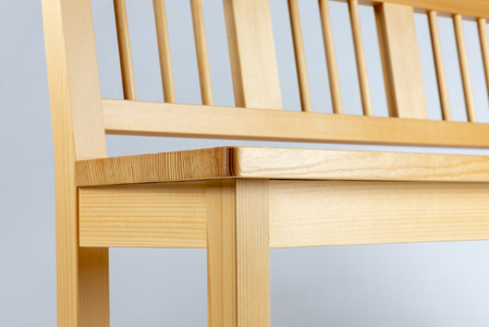 えぞまつのミニベンチ ベンチ 椅子 イス 物置台 蝦夷松 エゾマツ 木 木製 オケクラフト