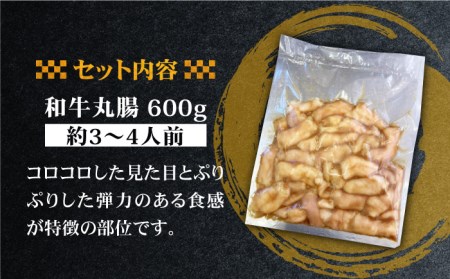 プリプリで味わい深い！ホルモン専門店の和牛丸腸600g（約3~4人前）吉野ヶ里町/三田川ホルモン専門店 焼肉 BBQ キャンプ 味付き 甘辛 国産 和牛 簡単 焼くだけ 吉野ヶ里町 [FAC006]