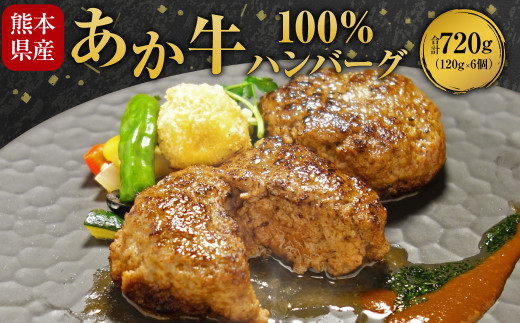 
あか牛100% ハンバーグ 120g×6個 合計 720g 日本ギフト大賞熊本賞 あか牛
