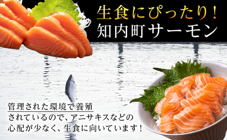 知内サーモンハーフロイン 1㎏ ＜上磯郡漁業協同組合＞
