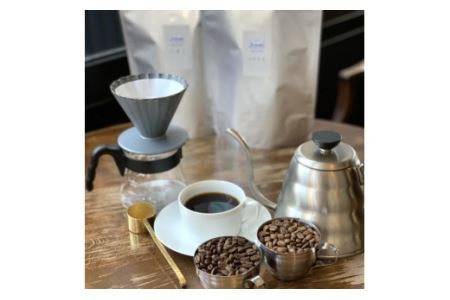 カフェ・アダチ　コーヒー豆　有機栽培　オーガニック　珈琲　セット　800g×2種　(計1.6kg）