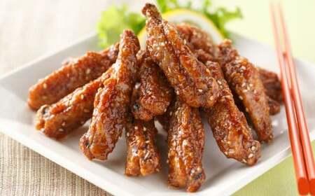 冷たい唐揚げ チキンバー 辛口・甘口 セット 2種 各1.65kg 合計3.3kg （冷凍） 唐揚げ 唐揚 から揚げ からあげ 冷やしからあげ ピリカラチキンバー 鶏肉 鶏 手羽中 手羽 福岡県 北九