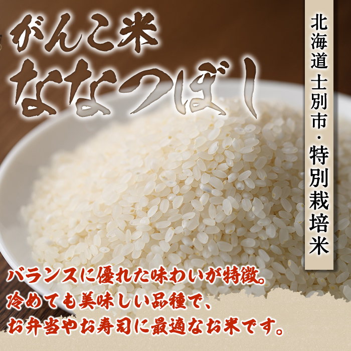 ＜数量限定・令和7年産＞田舎塾特別栽培米「がんこ米ななつぼし」(10kg) 米 お米 白米 北海道産 北海道米 ななつぼし ごはん おこめ コメ 単一原料米 令和7年産 【田舎塾】【B7162】