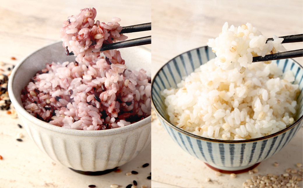 
            ヘルシー五穀米ともち丸麦セット 五穀米 250g×1袋 もち丸麦 320g×1袋 合計570g 雑穀米 雑穀 黒米 玄米 赤米 麦 もち麦 麦ごはん 麦ご飯 食物繊維 セット 常温 お取り寄せ 国産 九州産 熊本県 湯前町 【2025年11月上旬より発送開始】 
          