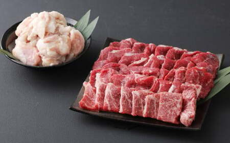 ＜ R8年熊本地震復興支援 ＞くまもとあか牛 焼肉 セット 合計1000g 2種 モモ ホルモン