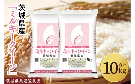 【茨城県共通返礼品】令和7年産茨城県産 ミルキークイーン10kg（5kg×2袋）【お米 米 ごはん 茨城県】（03-64-1）