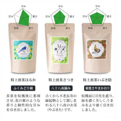 ふるさと納税 入間市 狭山茶リーフセット　ひるい(選りすぐり煎茶3種セット) |  | 01
