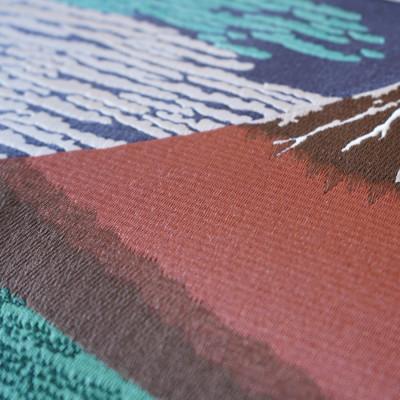 ふるさと納税 富士吉田市 刺繍絵画 富士山 額縁付 「富士の刺繍絵2」 葛飾北斎の凱風快晴(赤富士) |  | 01