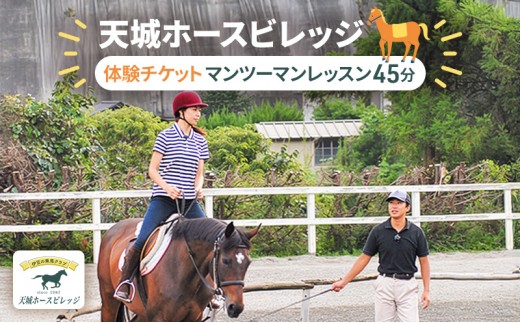 
天城ホースビレッジ施設利用券 マンツーマンレッスン45分 [№5227-0366]
