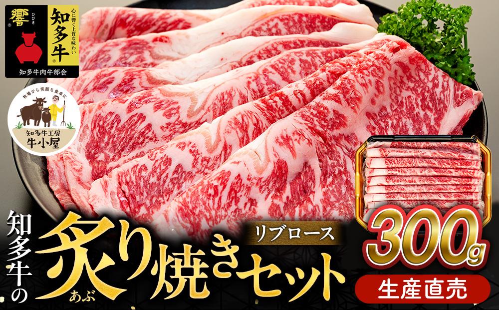 ＜生産直売＞知多牛 響 リブロース 炙り焼き セット 300g (冷凍) 焼肉
