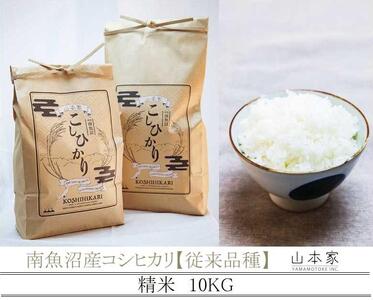 【予約Ｒ7年産　新米予約】南魚沼産コシヒカリ精米10kg 山本家【従来品種】【2025年10月中旬より順次発送予定】