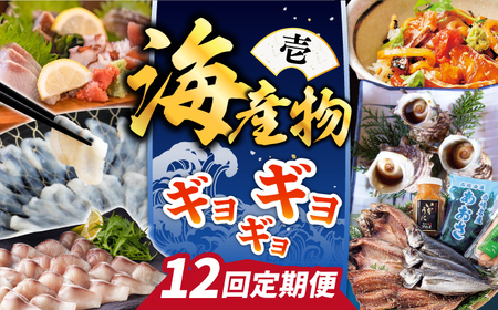 【全12回定期便】 海産物 ギョギョギョ 定期便 （壱）《壱岐市》 魚介類 魚介類 魚介類 魚介類 魚介類 魚介類 [JZX009] 
