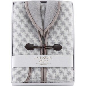 あったか衿付きジャカード織アクリルベスト（ポケット付）