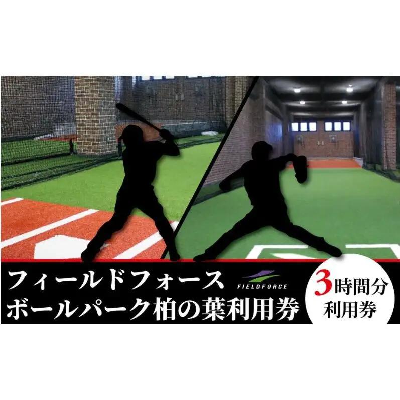 フィールドフォースボールパーク柏の葉利用券 【3時間利用チケット】