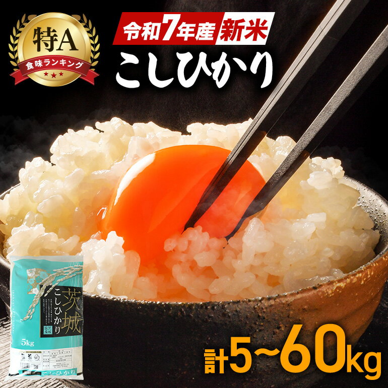 【ふるさと納税】新米 令和7年産 コシヒカリ 特A 米 選べる 5kg 10kg 定期便 30kg (3か月) 60kg (6か月) 白米 こめ こしひかり 国産 ごはん ご飯 コメ 取り寄せ お弁当 弁当 おにぎり 農家直送 産地直送 特産 ギフト プレゼント 贈り物 茨城県 笠間市 いばらき