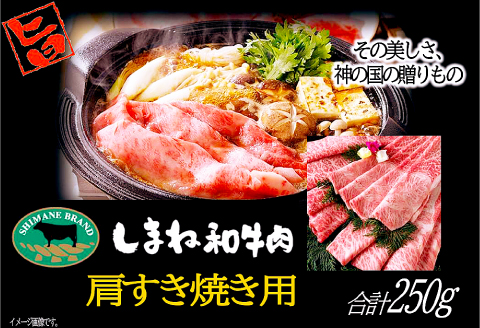 A-1012 しまね和牛 肩(すき焼き用) 250g