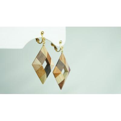 ふるさと納税 日南町 Wood Crystal　ダイヤイヤリング |  | 02