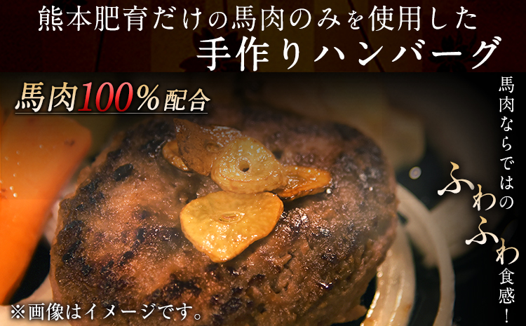 手作りハン馬ーグ 100g×10個 《30日以内に出荷予定(土日祝除く)》 馬肉100%配合！【熊本肥育】ハンバーグ たっぷり 冷凍 お中元 肉 お手軽 お取り寄せ