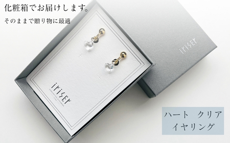 iriser (イリゼ) ハートクリア イヤリング | アクセサリー イヤリング