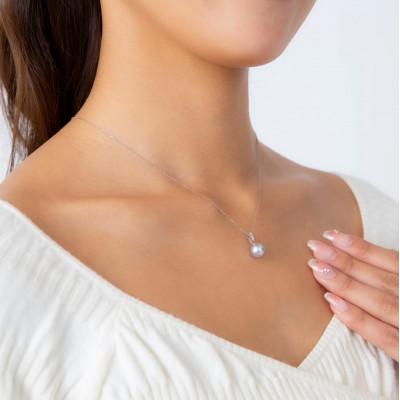 ふるさと納税 神戸市 【星朧】ウルトラスカイブルー 無調色 アコヤパール PT900 ペンダントトップ |  | 03