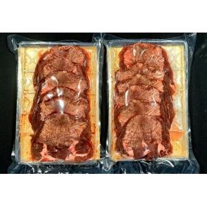 伊達の旨塩を使った　特上牛タン元　5ミリ厚切りスライス　二日熟成　塩味400g(200g×2P)【配送不可地域：離島】【1604733】