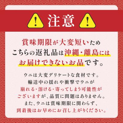 ふるさと納税 登別市 訳あり!無添加エゾバフンウニ塩水パック200g |  | 03