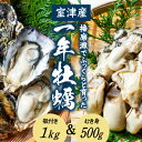 【ふるさと納税】H-12【12月〜3月限定】 室津産むき身牡蠣500g＋殻付き1kg