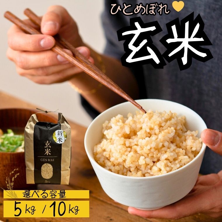 【ふるさと納税】【令和7年産】米 ひとめぼれ 玄米 選べる容量 ( 5kg / 10kg ) こめ コメ ごはん ご飯 お米 おこめ 岐阜県産 関市 上之保