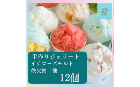 No.479 秩父のジェラート12個入（4個は季節限定品）【TVでも紹介！】