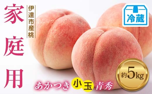 2026年先行予約 <冷蔵配送> 家庭用 あかつき 約5kg 小玉 青秀 不揃い 透過式光センサー選別 数量限定 期間限定 桃 もも モモ 果物 くだもの フルーツ F21C-461