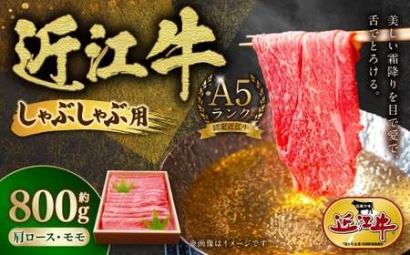 A5ランク近江牛肩ロース・モモしゃぶしゃぶ用合計約800g 【 近江肉の廣田 】 近江牛 牛肉 牛 肉 お肉 ニク にく 肩ロース ロース モモ肉 霜降り A5 しゃぶしゃぶ 国産 滋賀県産