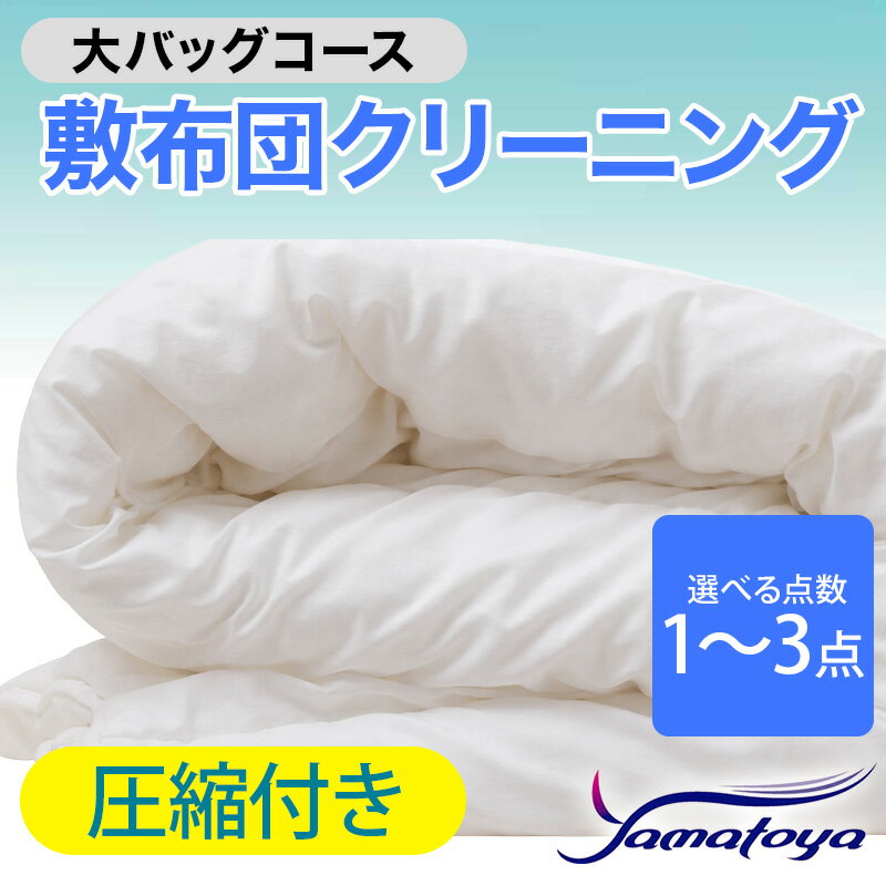 【ふるさと納税】敷布団クリーニング (1〜3点パック) 圧縮付き 大バッグコース 1〜3点 圧縮付き 丁寧 丸洗い セミダブル 敷き布団 寝具 こたつ 丸洗い クリーニング シーツ 高品質ヤマトヤクリーニング 糸魚川 帰省 年末年始 実家 寝具 布団クリーニング